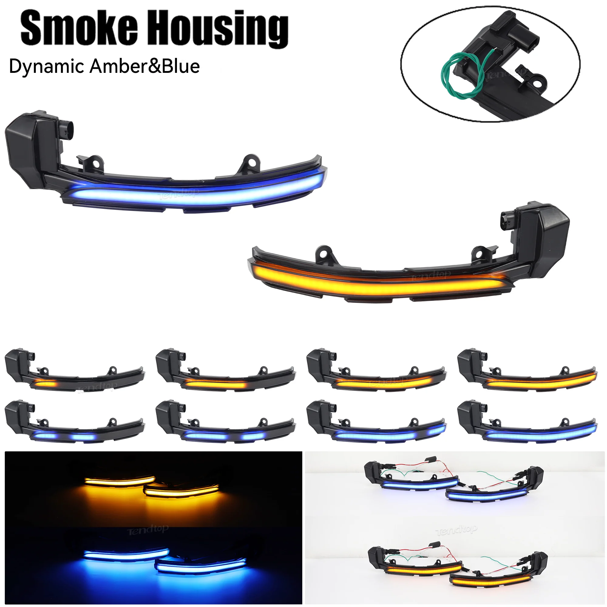 Dynamic LED Streamer Turn Signal Lamp Blinker Side Mirror Light Indicator For Jaguar XE XF XJ F-TYPE XK XKR I-PACE X250