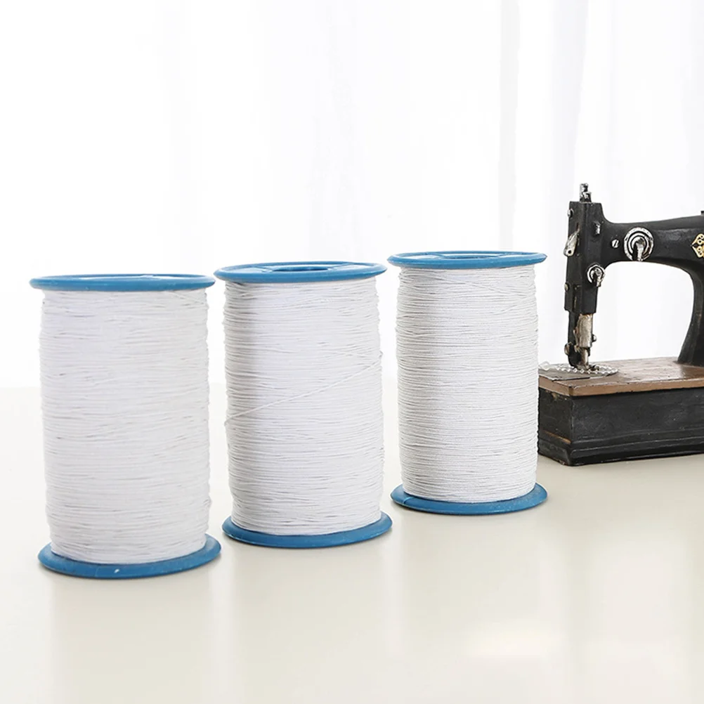 

2Pcs Elastic Core-Covered Sewing Thread Polyester High Strength for Clothes Pants Quilting Dressmaking DIY Craft