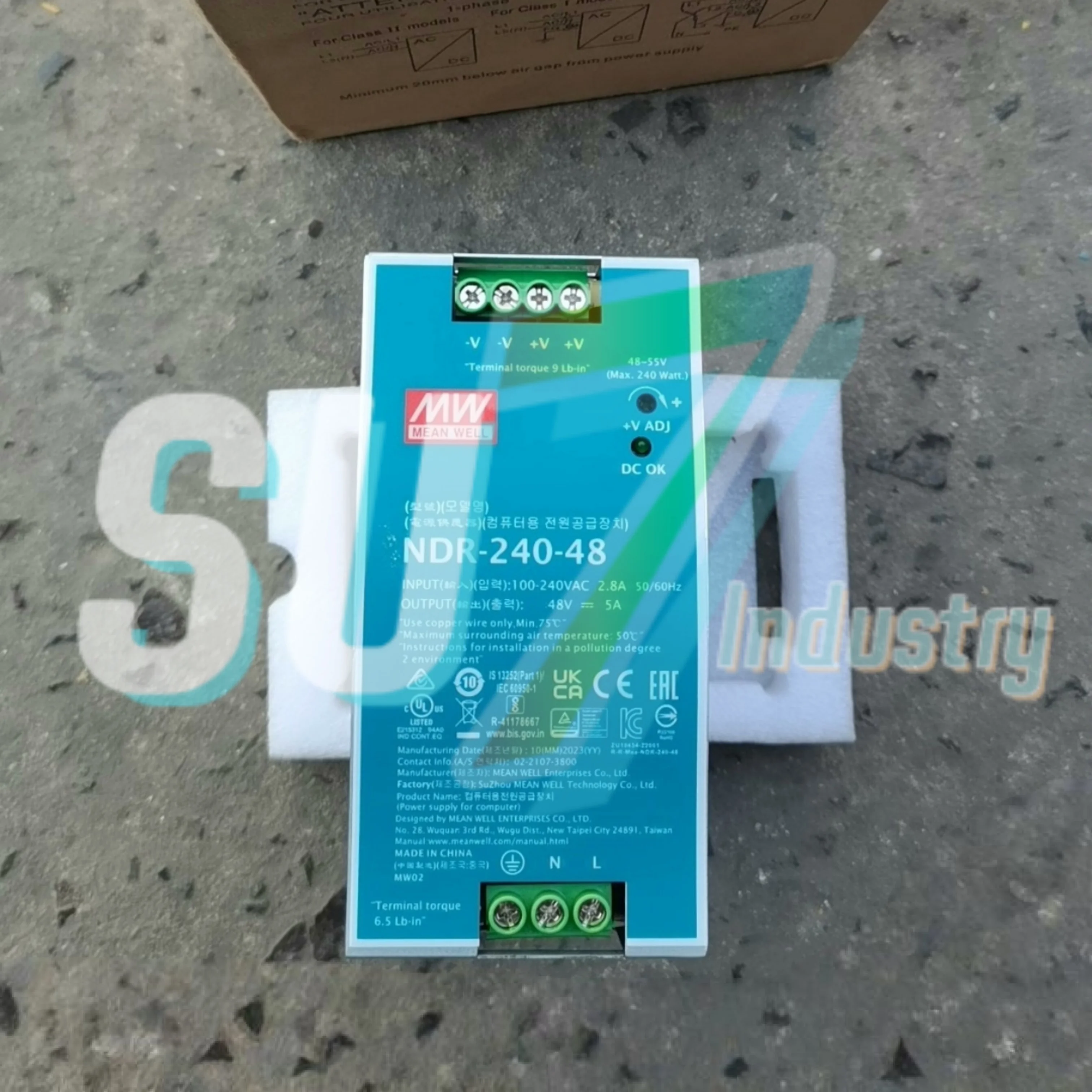 Mean Well NDR-240-24 NDR-240-48 Switch Power Supply New In Box