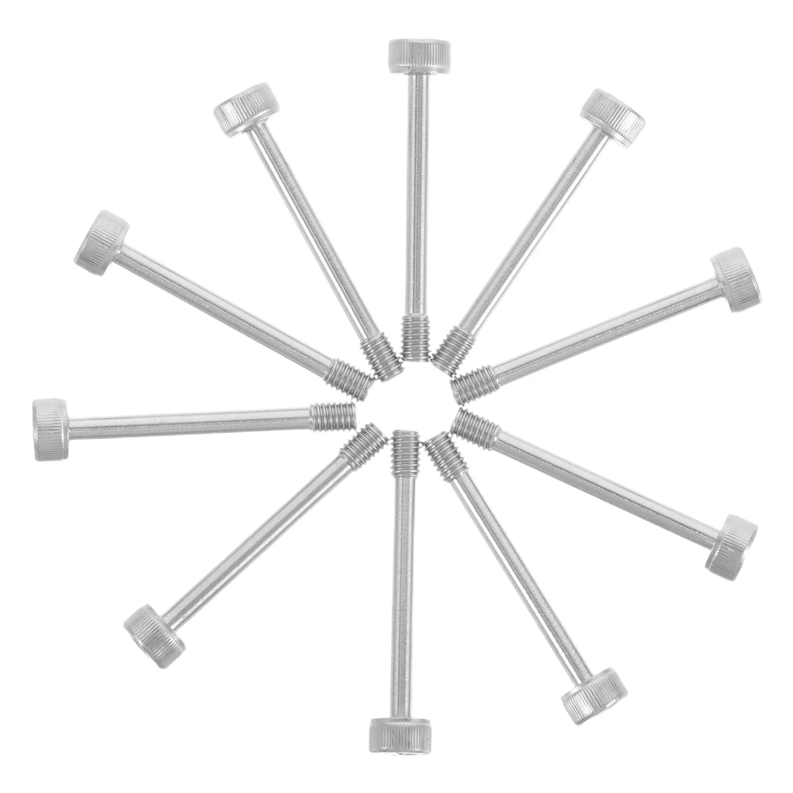 

10Pcs Self-Locking Nuts Stainless Steel Hexagonal Head M3x25 Anti-Loosening Screws Bolts Set for Machinery Construction