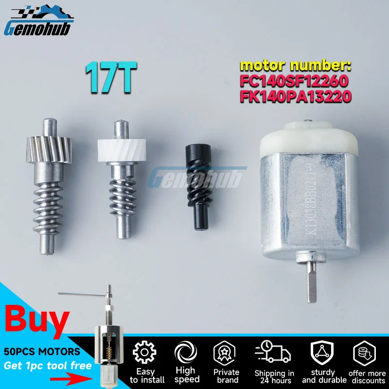 

Gemohub FC140SF12260 17T For Honda Jazz Civic Fit Car rearview side mirror folding motor gear wing parts kits accesorios de auto