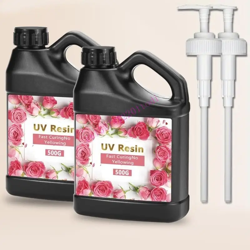 resine-polymerisation-uv-transparente-multifonctionnelle-500g-avec-pompe-pour-une-liaison-artisanale-detaillee-m76b