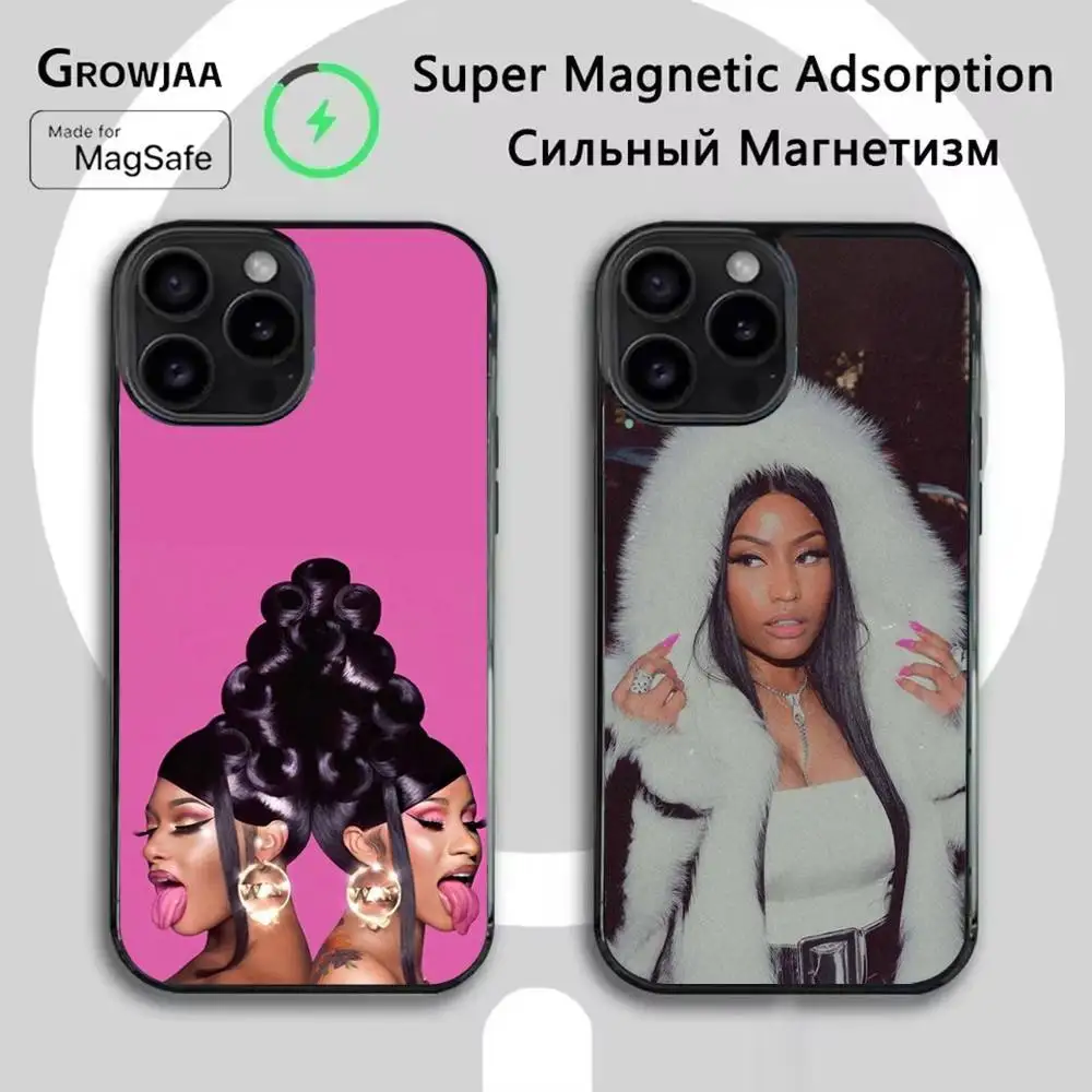 

N-Nicki M-Minaj Phone Case For iPhone 16e,16,15,14,13,12,11,Plus,Pro,Max,Mini Magsafe Magnetic Wireless Charging
