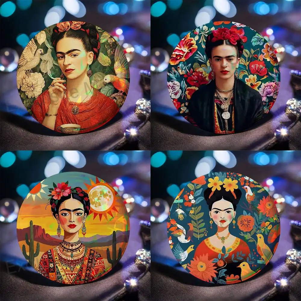F-FridaS-S K-Kahlos-S Pins 58mm Cute Cartoon Badge Handmade Brooches for Backpack Accessories