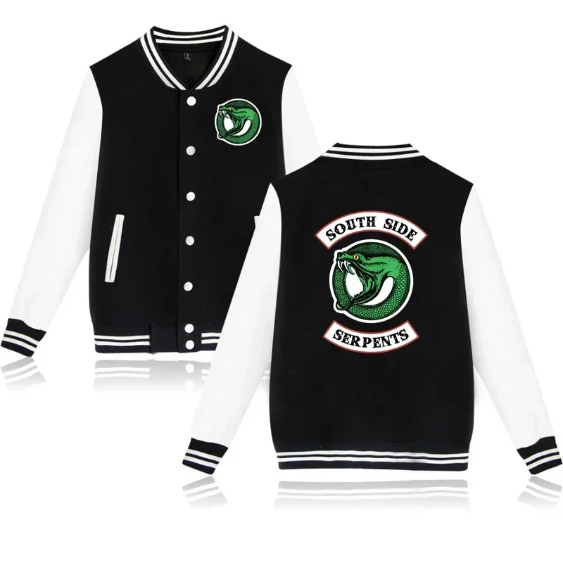 Riverdale baseball jackets winter fleece women's/men's coats American TV print jacket casual fashion apparel autumn