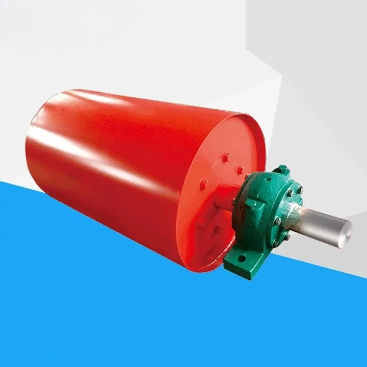 #High Efficiency Magnetic Head Pulley Conveyor Belt Magnetic Roller Head Pulley Drum Separator for Mining