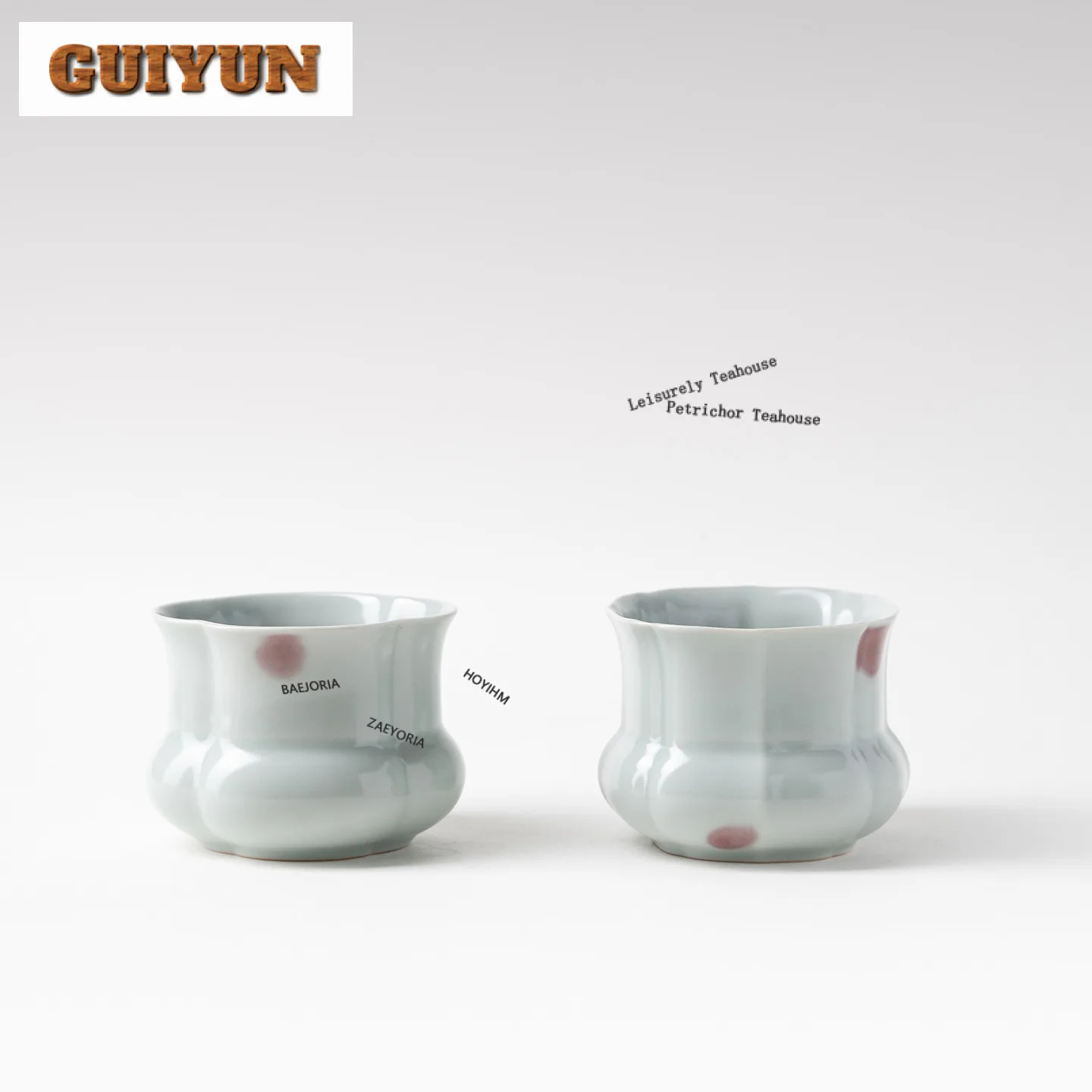 Azure Ru Kiln Jun Porcelain Jianshui Tea Washing Basin Writing-brush Washer Tea Garbage Can Chaxi Tea Ceremony Collection Craft