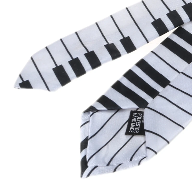 2017 Novelty Men Black and White Piano Keyboard Necktie Tie Music Tie Piano Neckties