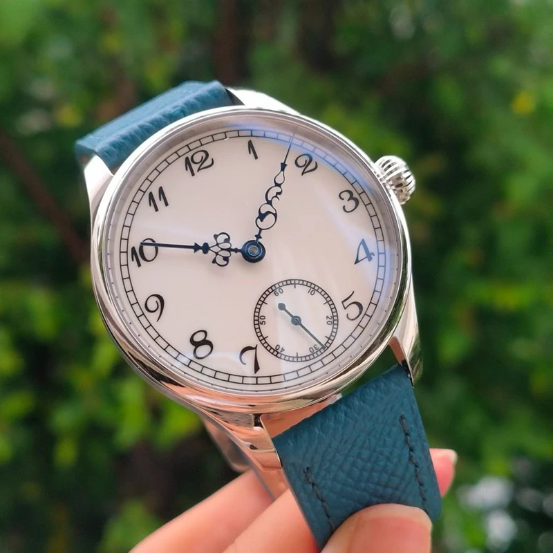 Men Small Pilot 316 Stainless Steel Case Sapphire Seagull St3620 Manual Winding Mechanical Watch 3atm Water Resistant 41mm Dial