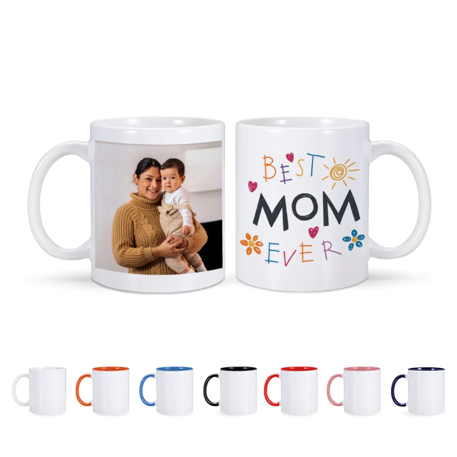 Customized Mug Gift for Mother’s Day Customized Mugs for Mom Milk Mug Gift Ceramic Cup Personalized Mommy’s Picture Ceramic Mugs