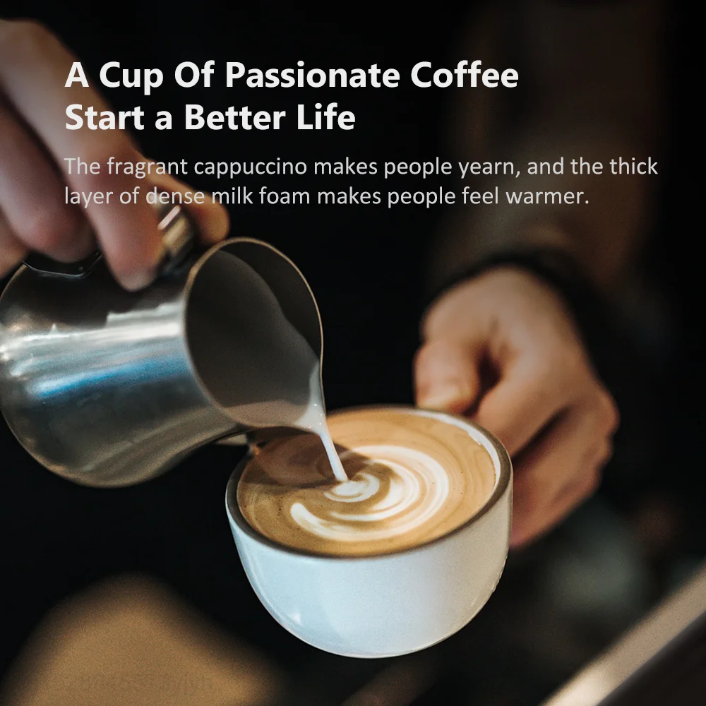 Youpin Circle Joy Electric Milk Frother Stainless Steel Mini Blender Coffee Milk Whisk Automatic Powder Mixer Kitchen Artifact