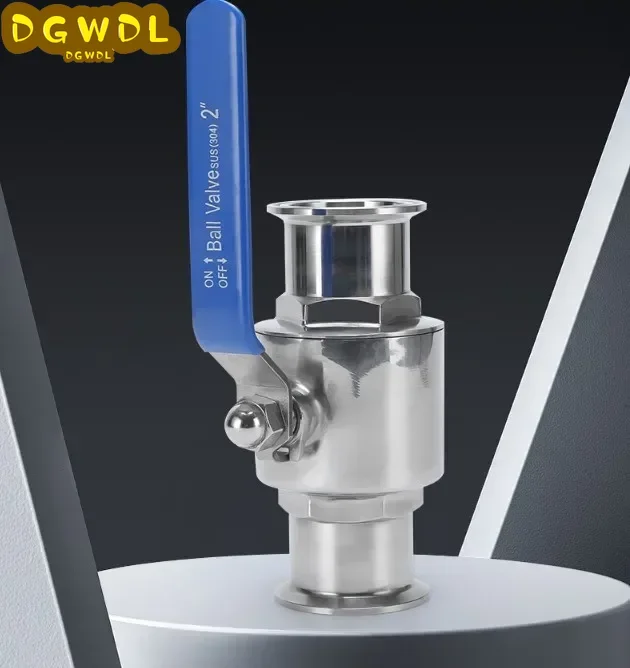 3/4" 1" 1-1/4" 1-1/2" 2" 304 Stainless Steel Sanitary Straight Ball Valve For Food Homebrew Diary Product 9/25/32/38/51mm