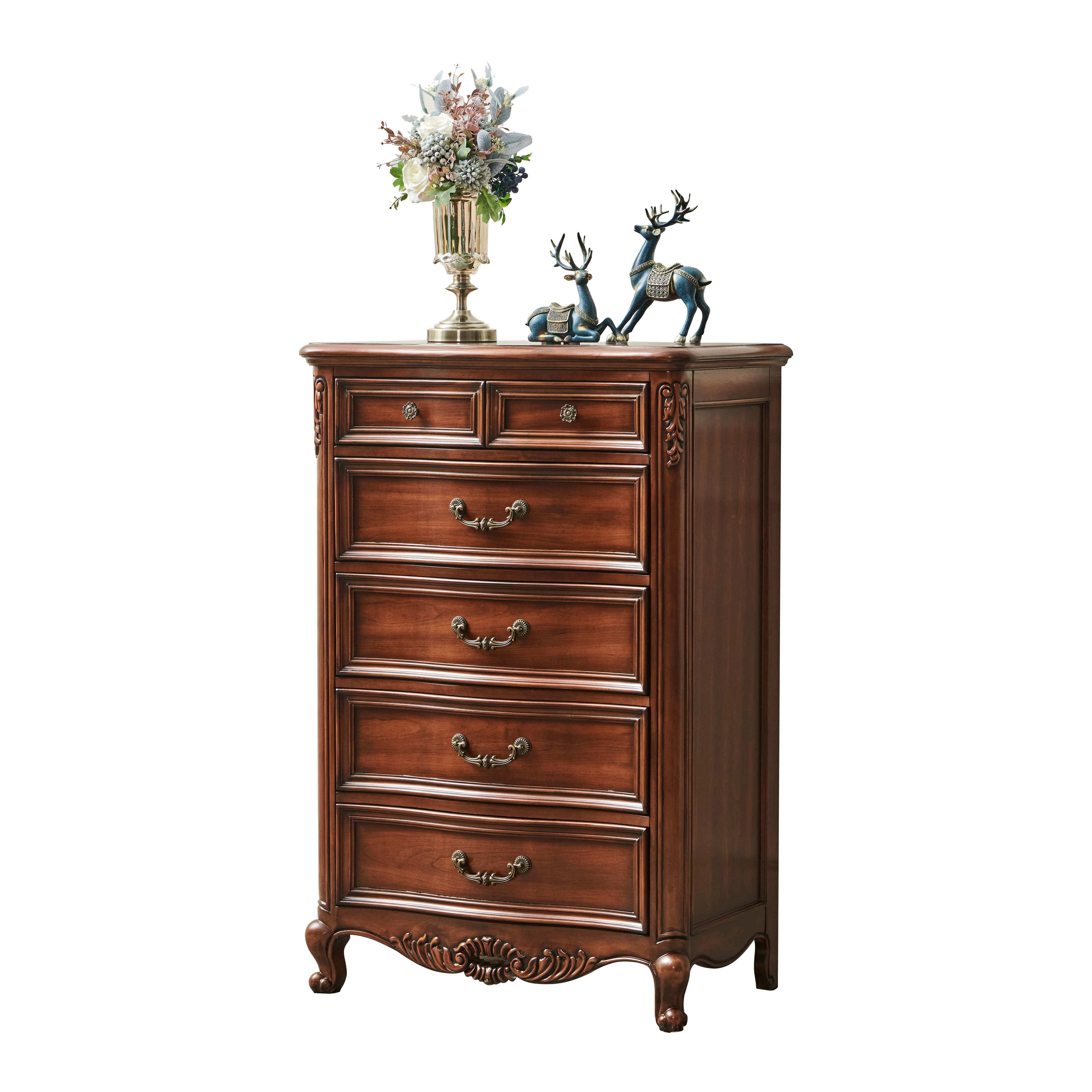 

American chest, bedroom locker, chest of drawers, storage cabinet, stand cabinet, retro cabinet at the end of the bed, living
