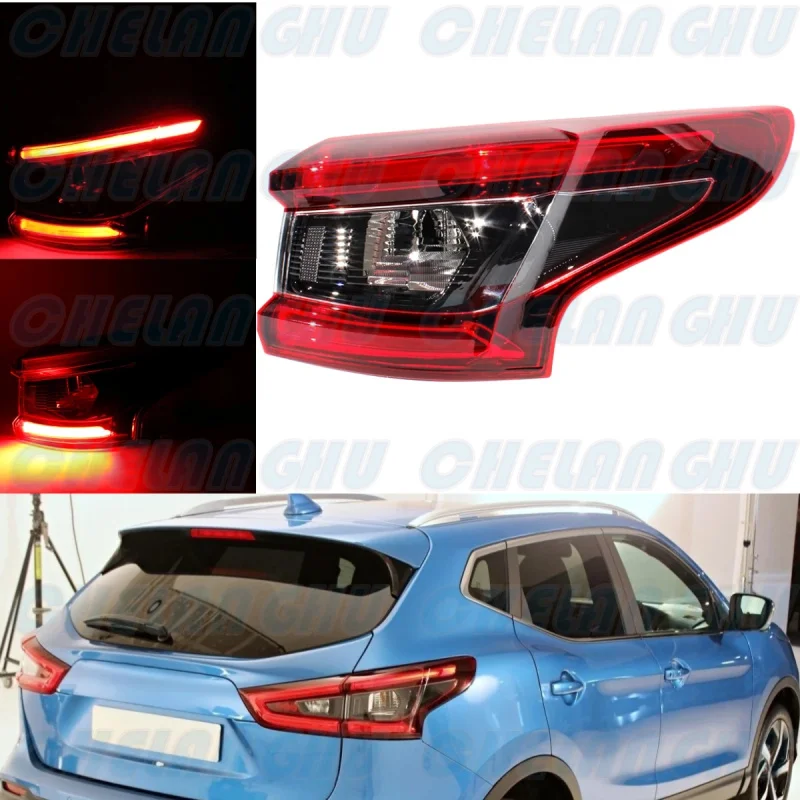 

Right Outer Side LED Tail Rear Lamp Light Without Turn Signals Bulbs 26550-HV00A For Nissan Qashqai 2017 2018 2019