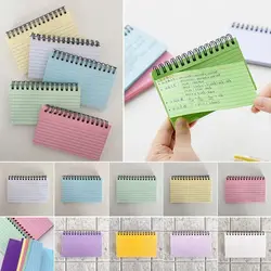 Portátil Tearable Horizontal Line Notebook, Diário Planejador, Pocket Index Card, Creative Notepad para Estudantes