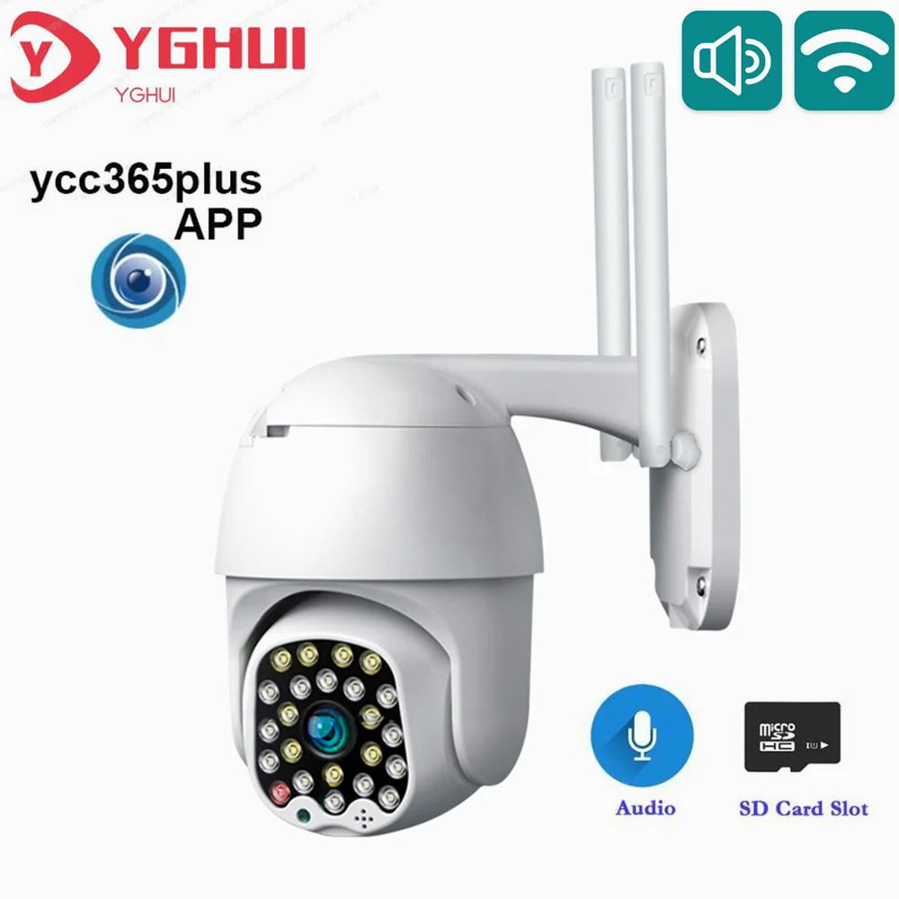 

1080P YCC365 Plus Surveillance WIFI IP Camera Full Color Night Vision Wireless Waterproof Outdoor Security Protection Camera