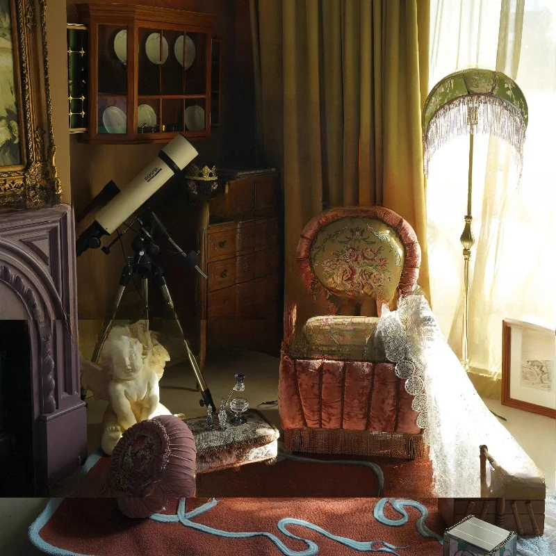

Exquisite retro living room, bedroom single sofa chair