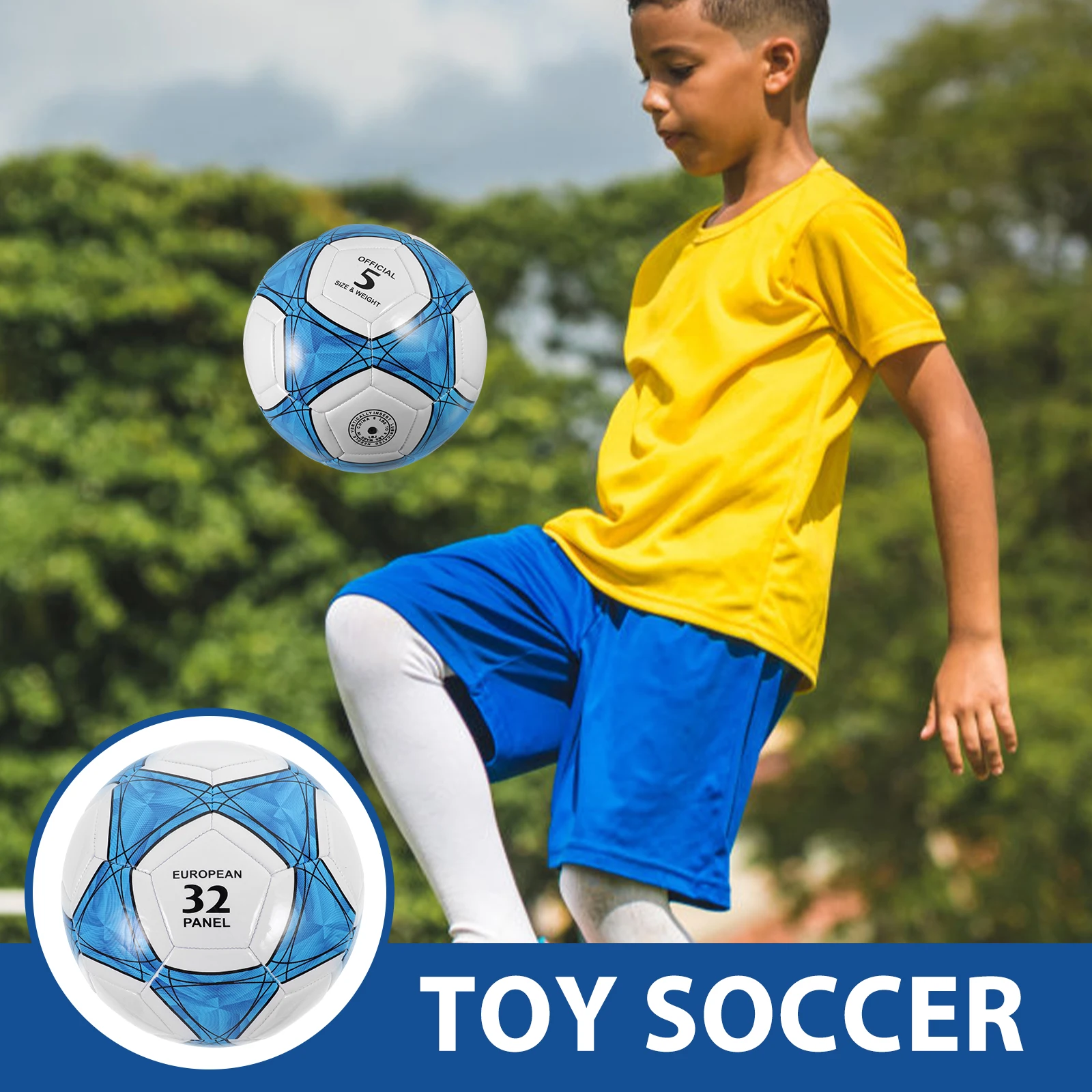 

PVC Training Size 5 Wear Resistant Lightweight Perfect Gift Soccer Ball Size 5 Boys Kids Boys Girls Toy Ball Soccer