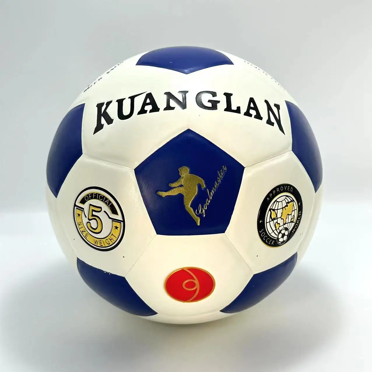 Fornecedor de bola de futebol com logotipo personalizado PVC PU Match Training Tamanho 5 Futebol de futebol