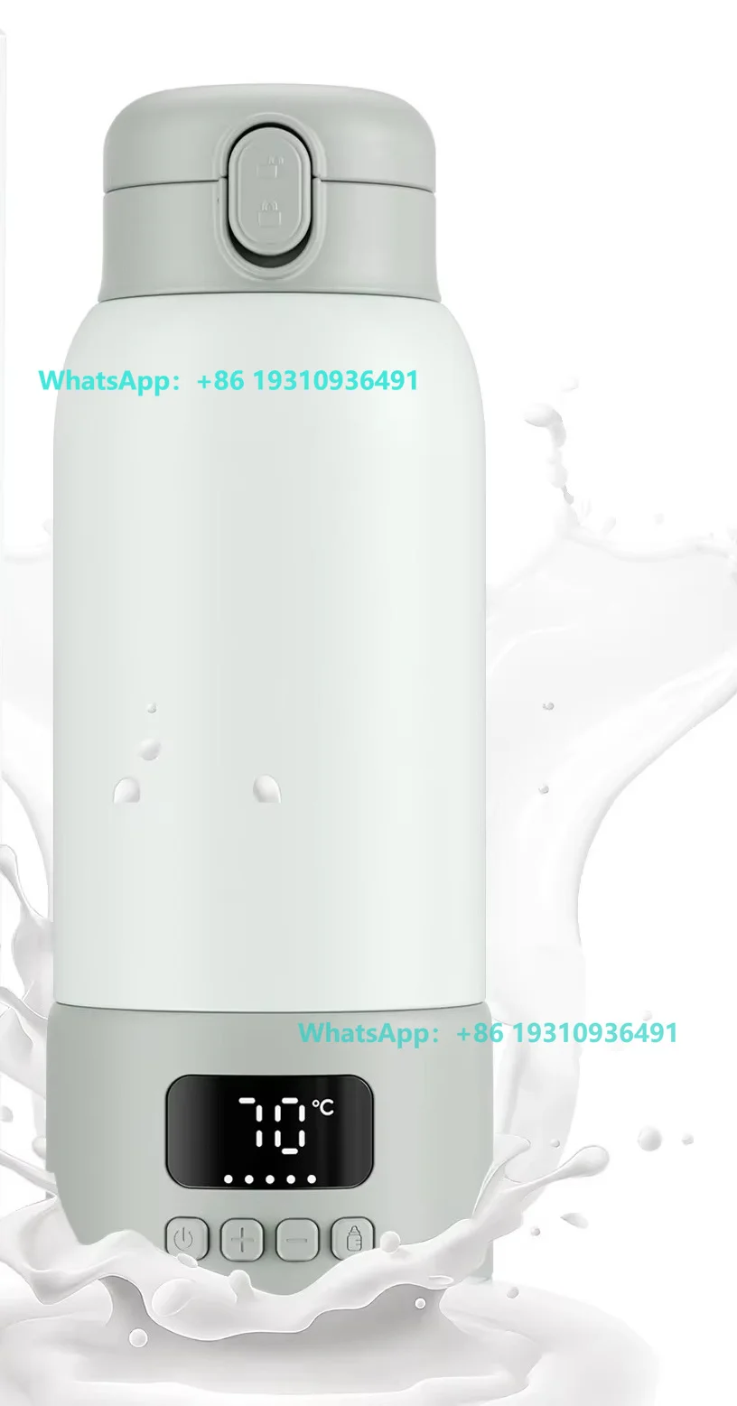 Portable Digital Display Baby Bottle Warmer USB Car Travel Nursing Milk Heater Outdoor Universal Temperature Control Accessorie