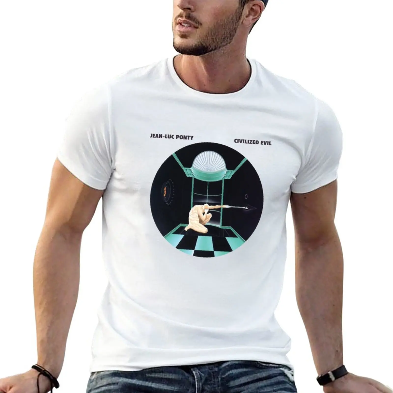 New Jéan Lúc Pónty CIVILIZED EVIL. T-Shirt cute clothes quick-drying t-shirt plain t shirts men