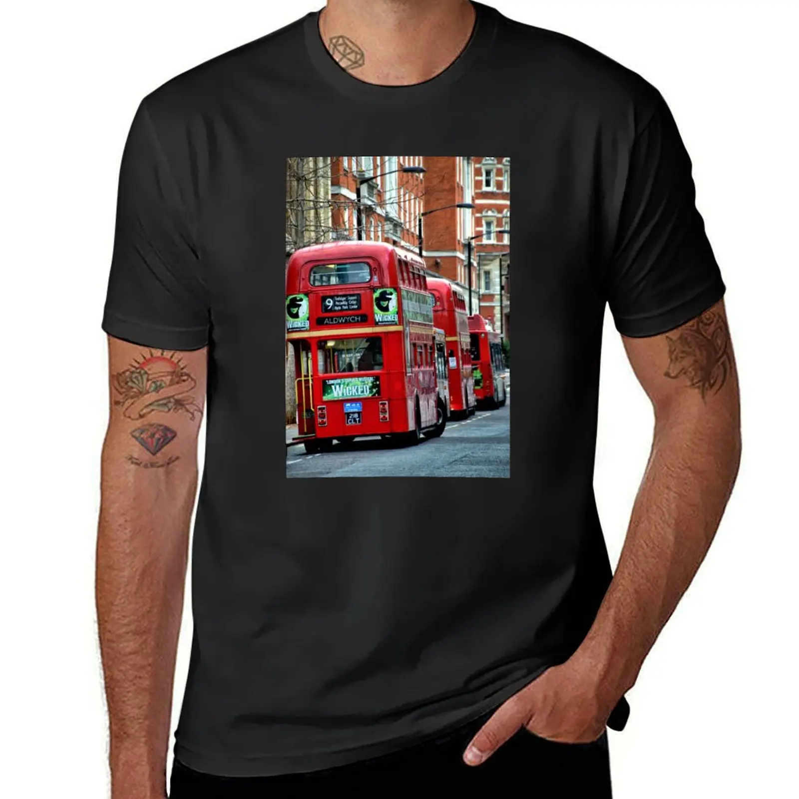 DOUBLE DECKERS T-Shirt Short sleeve tee funnys boys whites plus sizes men t shirts