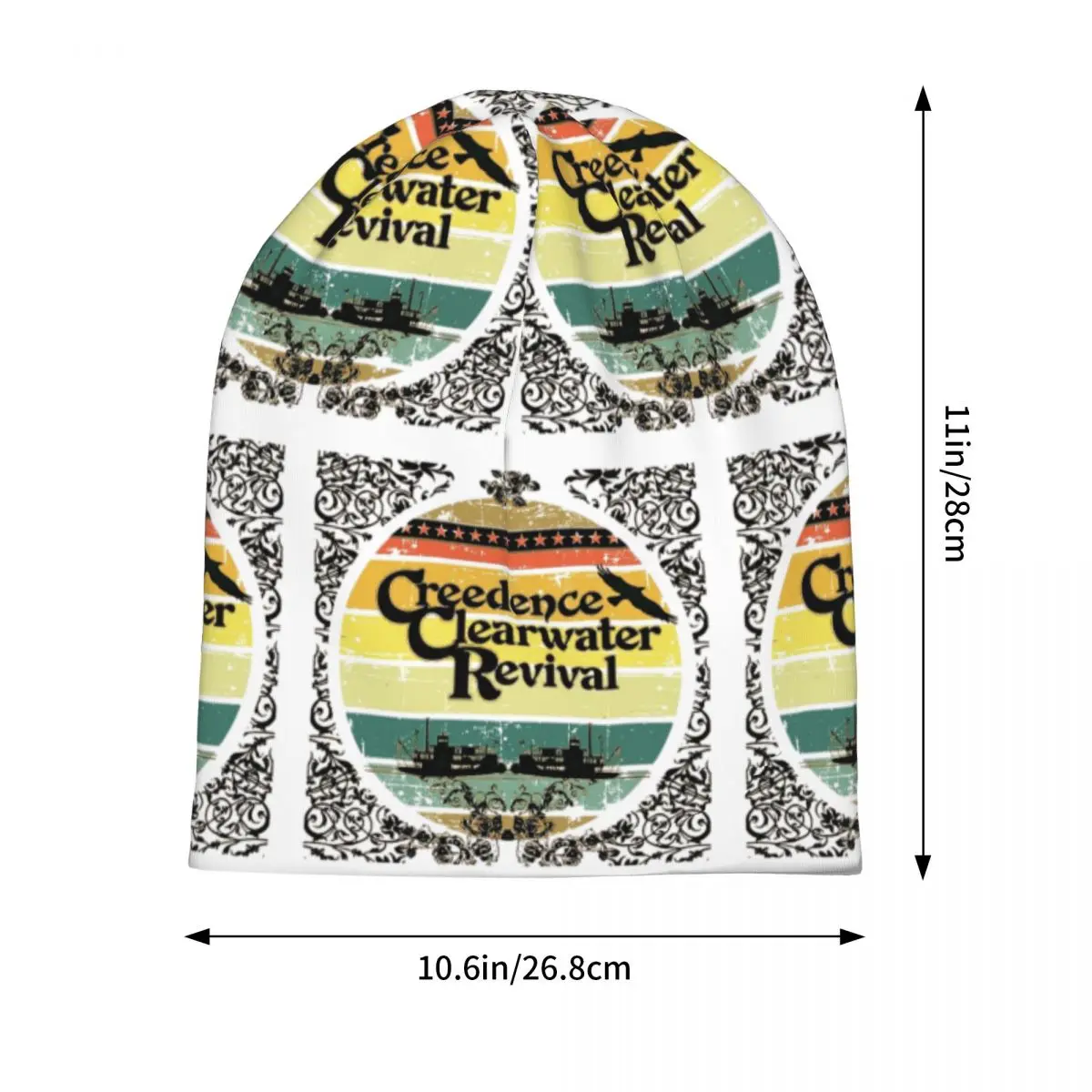 Creedence Clearwater Revival Riverboats Skullies Beanies Hats Warm Autumn Winter Outdoor Cap Knitted Bonnet Caps for Men Women