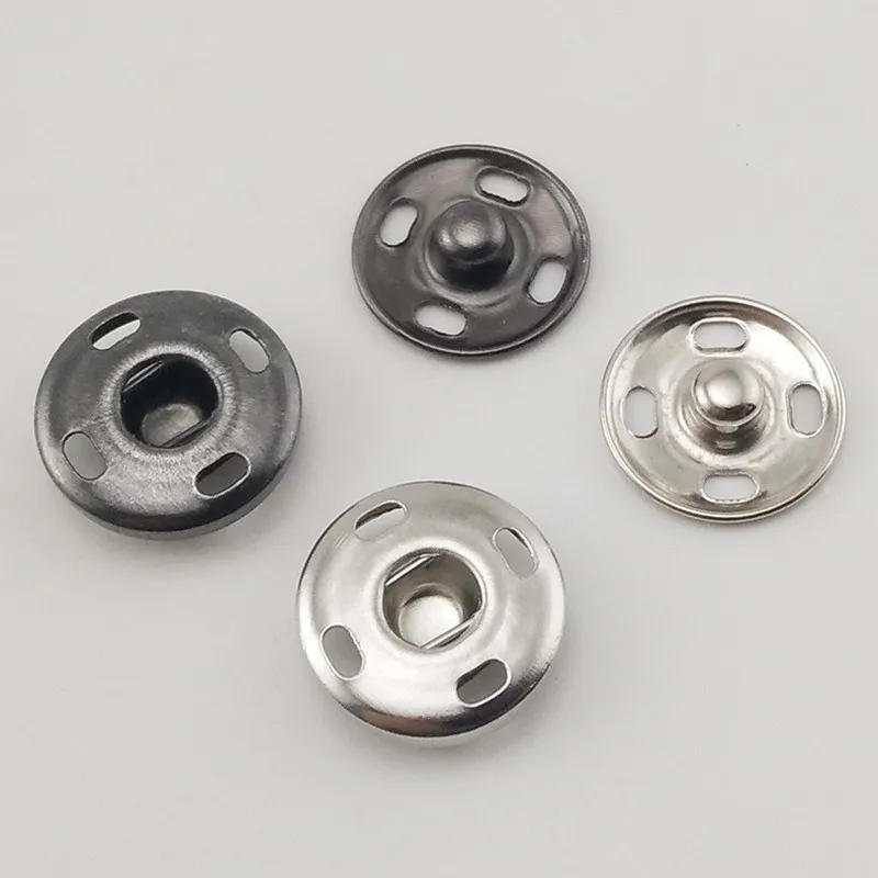 10MM-25MM High-grade Metal Copper Hidden Snap Button Coat Invisible Button Hand-sewn Round Children's Anti-lighting Small Button