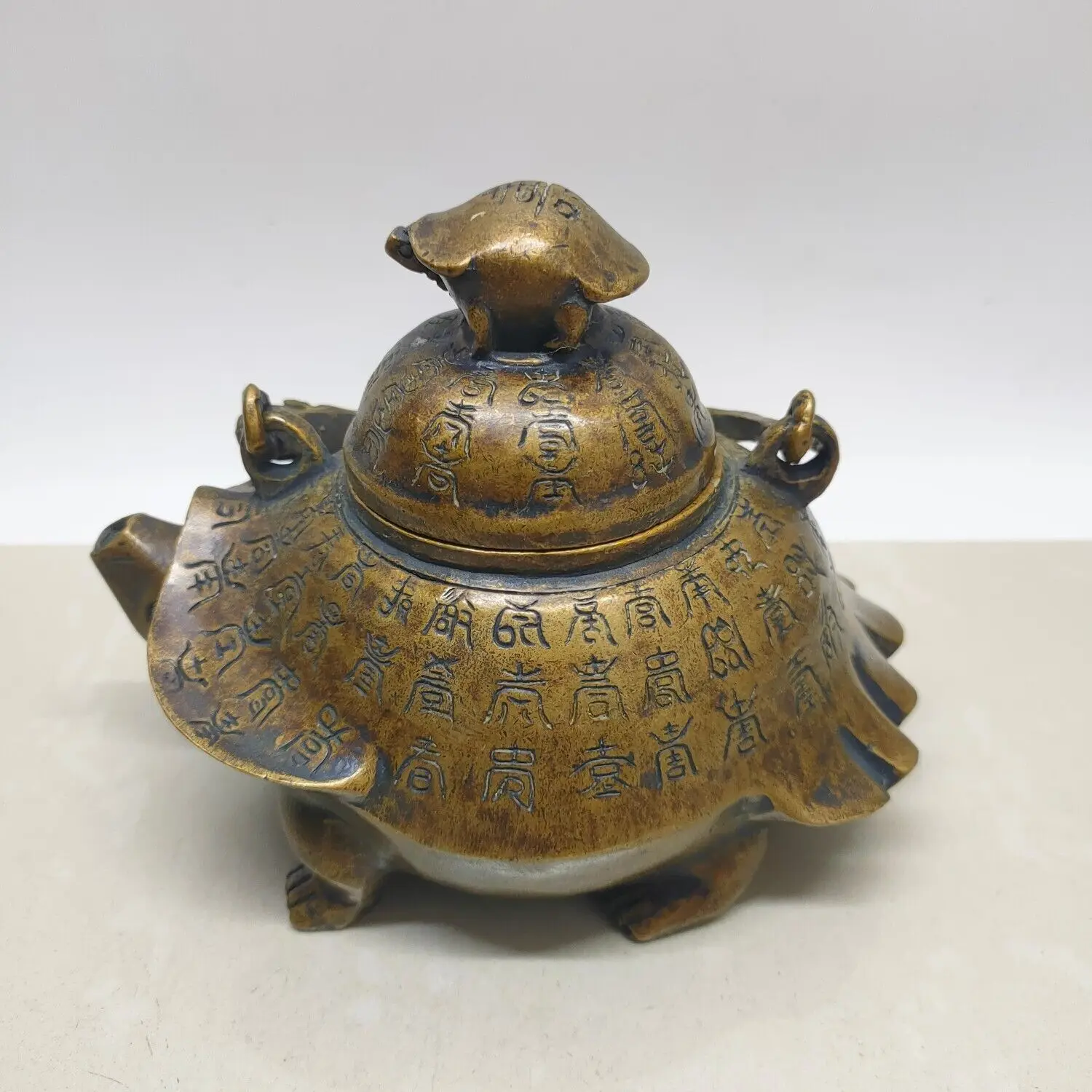 

Collectible Chinese Tibetan Copper Bronze Tibet Turtle Pots Statue 117537