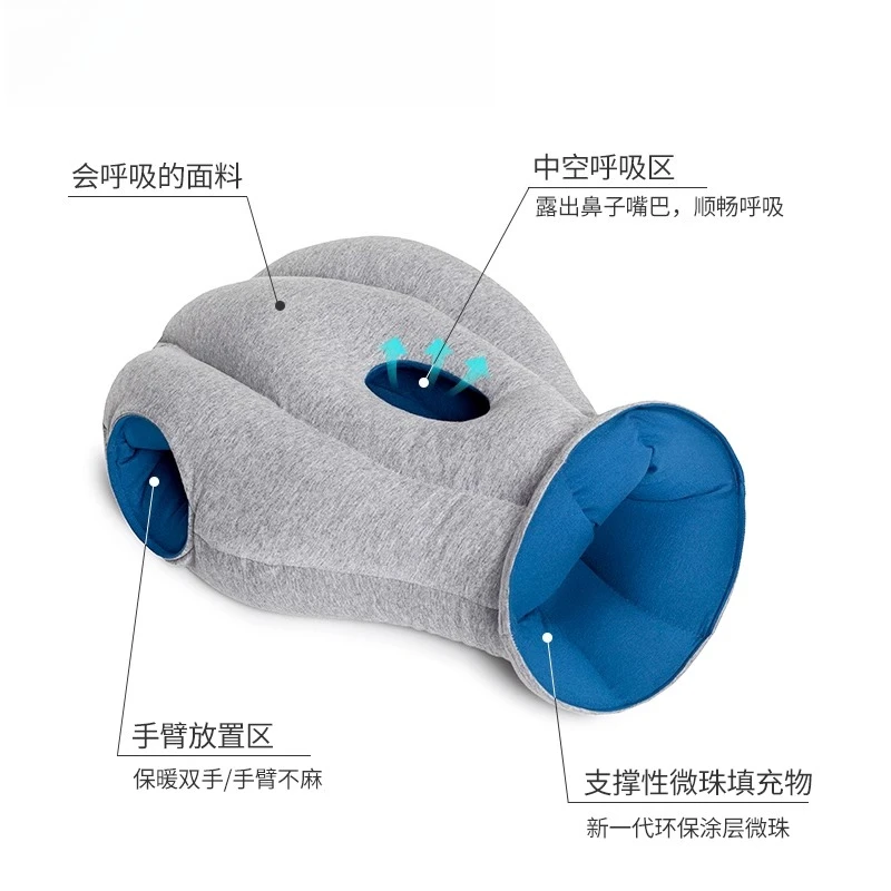 

Ostrich pillow, lunch break travel plane pillow, noise reduction and shading