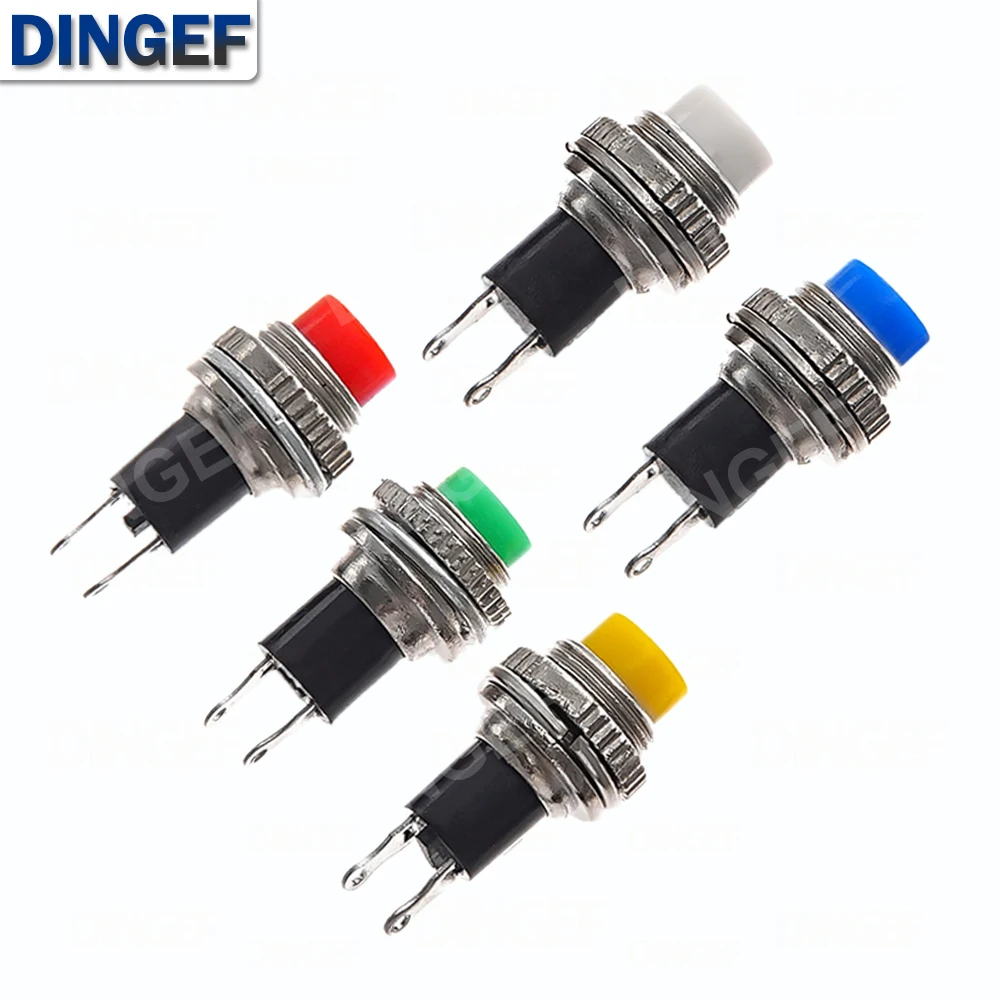 10 mm Momentan AUS-(EIN) Drucktastenschalter Oberes Schraubgewinde DS-316 DS-314 Schalttafelmontage