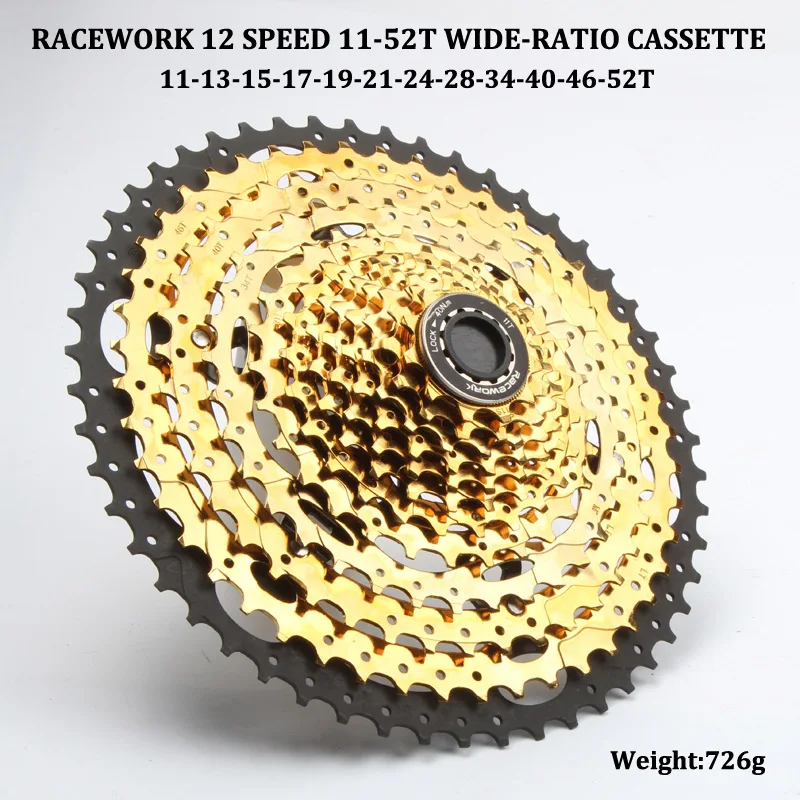 RACEWORK Bike Cassette Flywheel MTB 12 Speed 11-52T Mountain Bicycle Freewheel For SHIMANO HG