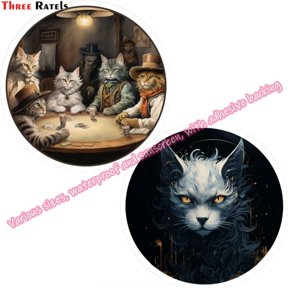 Three Ratels M614 Cat Stickers Accessories for Tuning Vehicles Stickers for Alien Kia Sportage Supplies Motorcycle Stuff