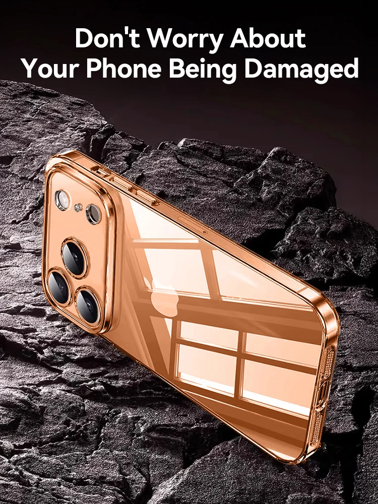 حافظة شفافة من Joyroom لهاتف iPhone 17 Pro Max، غطاء شفاف مضاد للسقوط، غير أصفر، مقاوم للصدمات، غطاء نحيف للغاية لحماية الشاشة #5
