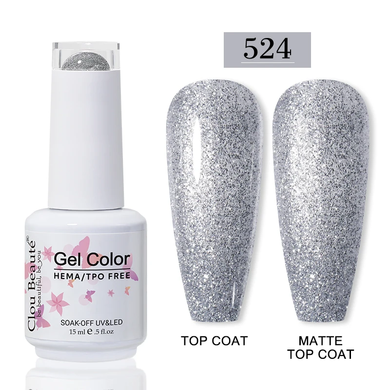 Clou Beaute HEMA TPO FREE Gel-Nagellack, semipermanenter Hybrid, schwarz, rot, Gel-Nagellack, Nagelkunst, UV-Nagellack, emaillierter Lack