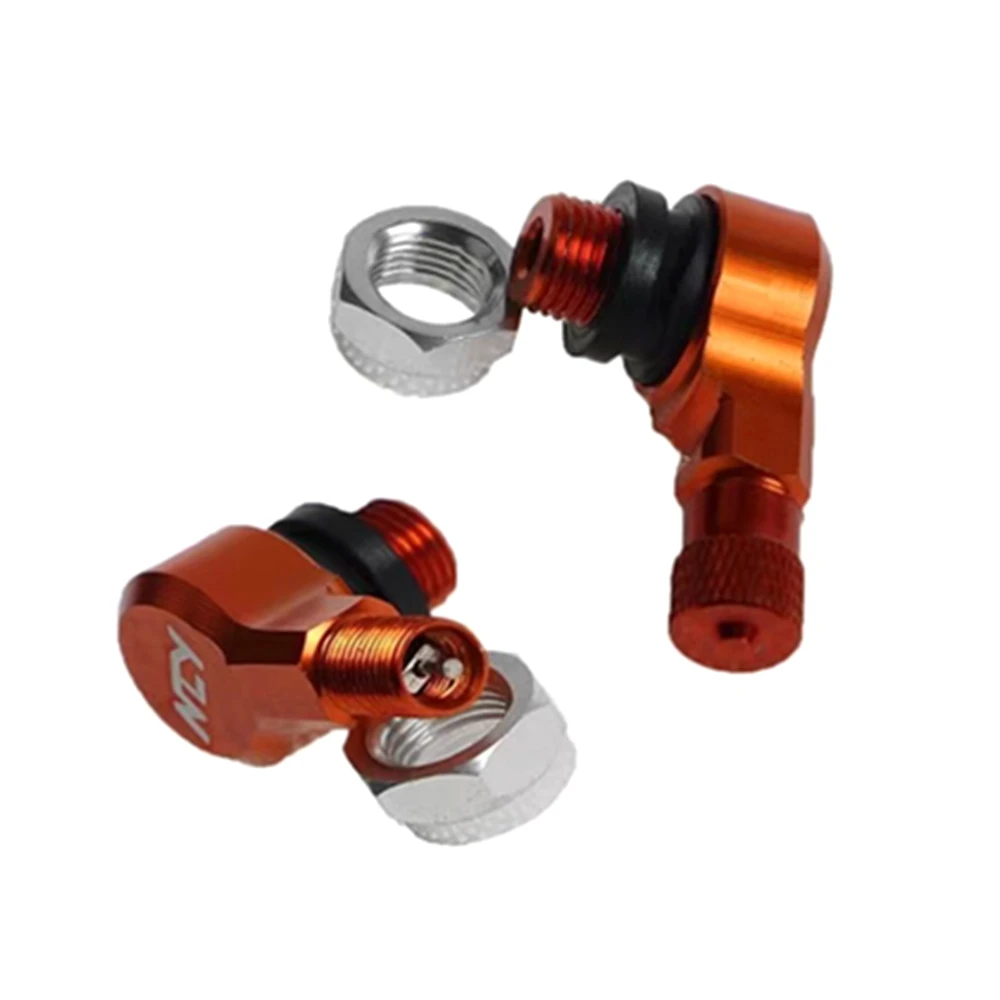 2pcs 90 Degree Angle Aluminum Alloy Valve Stem Motorcycle Wheel Tire Tubeless Valve Stems For Rim Wheel Parts CNC Motorcycle Rim