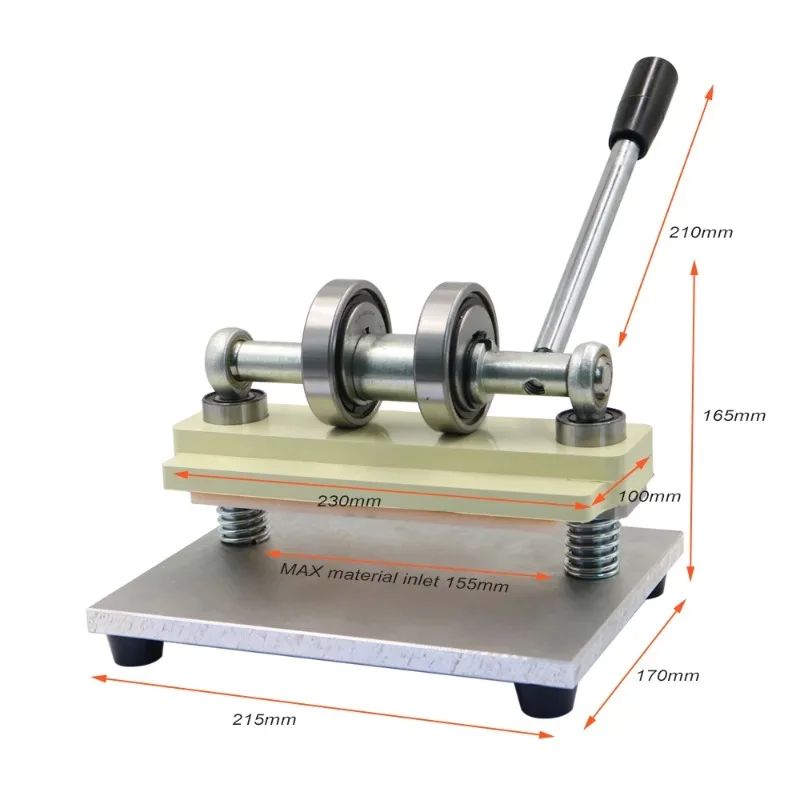 Manual Press Cutting Machine for Leather - 0.8T Portable Die Cutting Stamping Press, Leather Cutter for PVC, Paper, Fabric