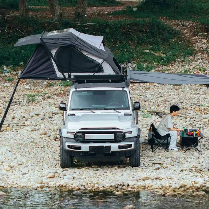 Quick Open Wind Resistance Pop Up S Light Hard Aluminium Roof Top Tent 4X4 For Camping Gear Off-Road Camping