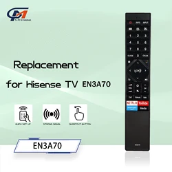 EN3A70 New Replacement Remote Control for Hisense OLED 4K TV H55O8BUK HE100LN60D 50U7QF 50U7QFTUA 55U7QF with Voice Function