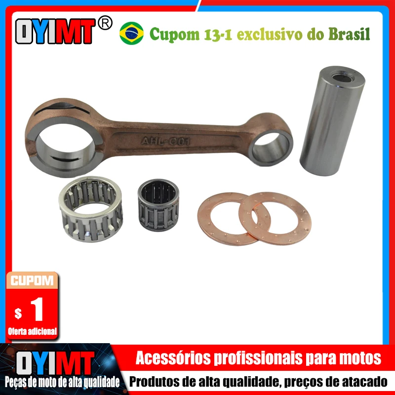 Biela de Conexão para Motocicleta HONDA CR125 CR 125 1988 1989 1990 1991 1992 1993 1994 1995 1996 1997 1998 1999 2000 2001 - 2005