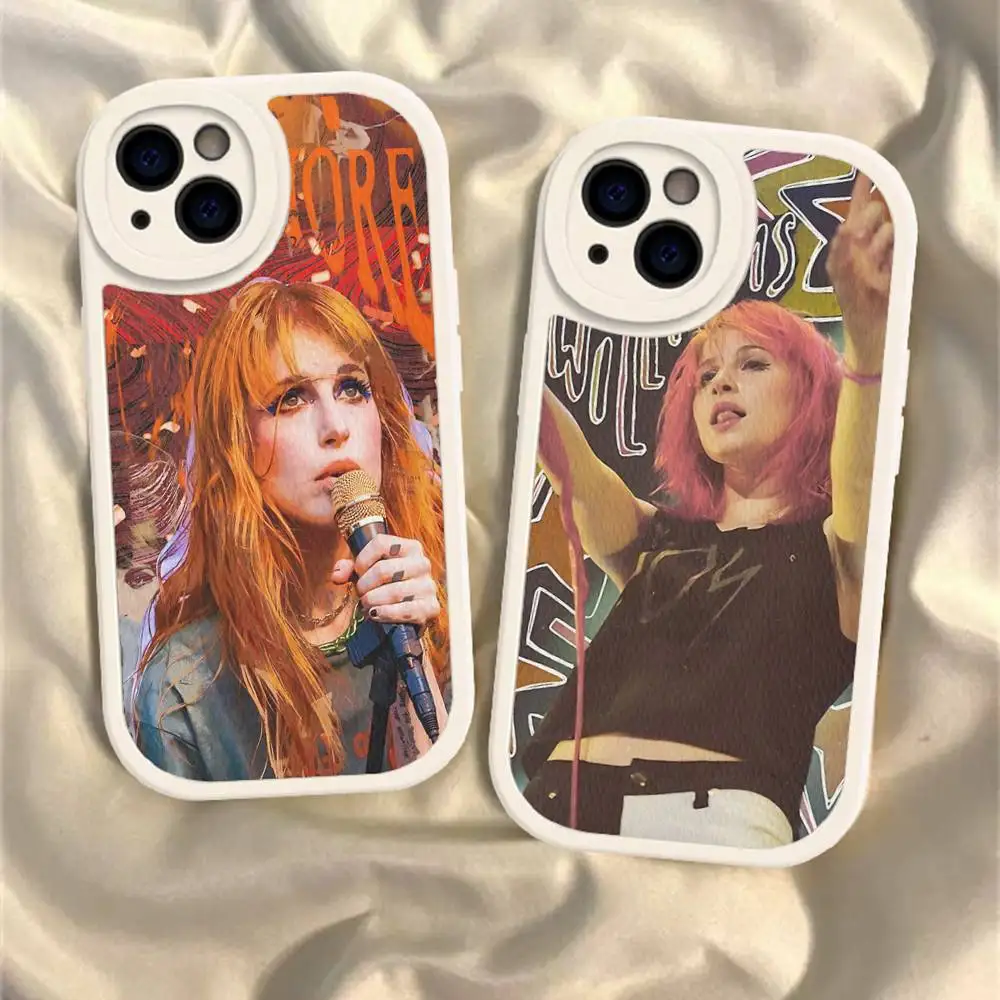 H-Hayley W-Williams Singer Leather Phone Case For IPhone 15 14 13 Pro Max 12 11 16 Plus Phone Cover