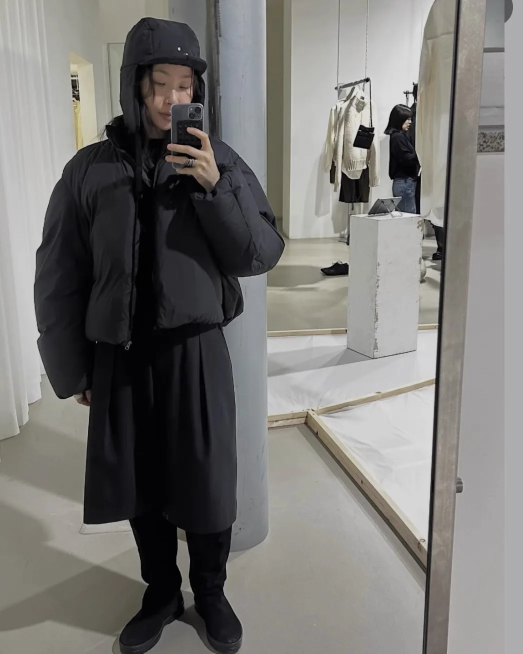 PREON عادية Sle ort سستة أسفل Jaet بسيط الوقوف طوق فضفاض صالح Faionable الخريف الشتاء جديد وصول المرأة معطف #4