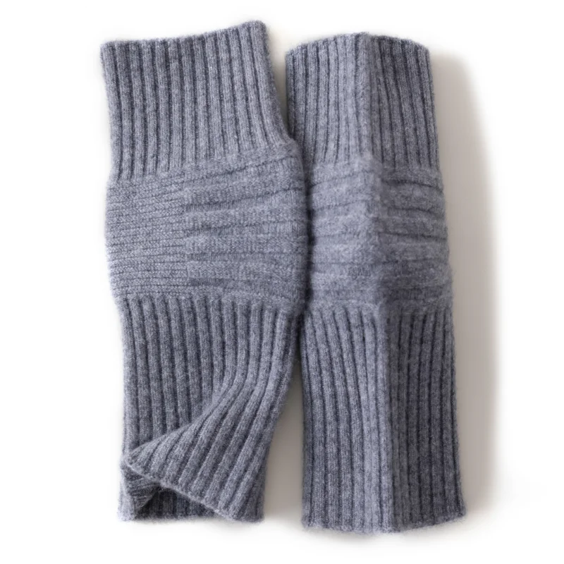 Ginocchiere calde in cashmere per uomo e donna, scaldamuscoli universali in cashmere per uomo e donna, cuscinetti caldi invernali, 1 paio di