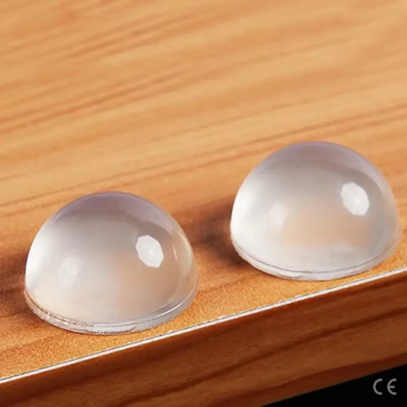 100pcs 8mmx2mm Transparent Silicone Granules Door Handle Sticker Transparent Anti Bump Silicone Cushioning Anti Slip Mat image 2