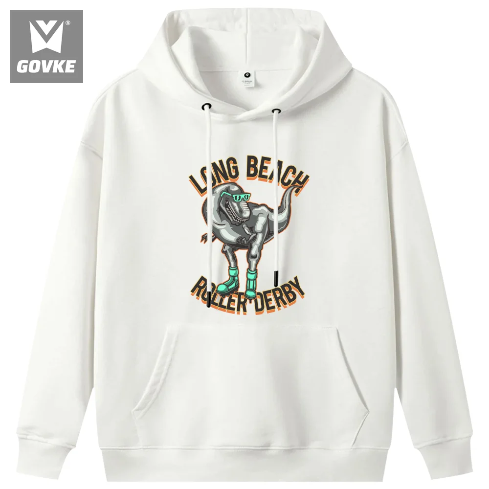 Long Beach Roller Derby Autumn and Winter New Style Printed Hoodie Individuality Men's Hoodies Wearing Type Polyester Hoodie