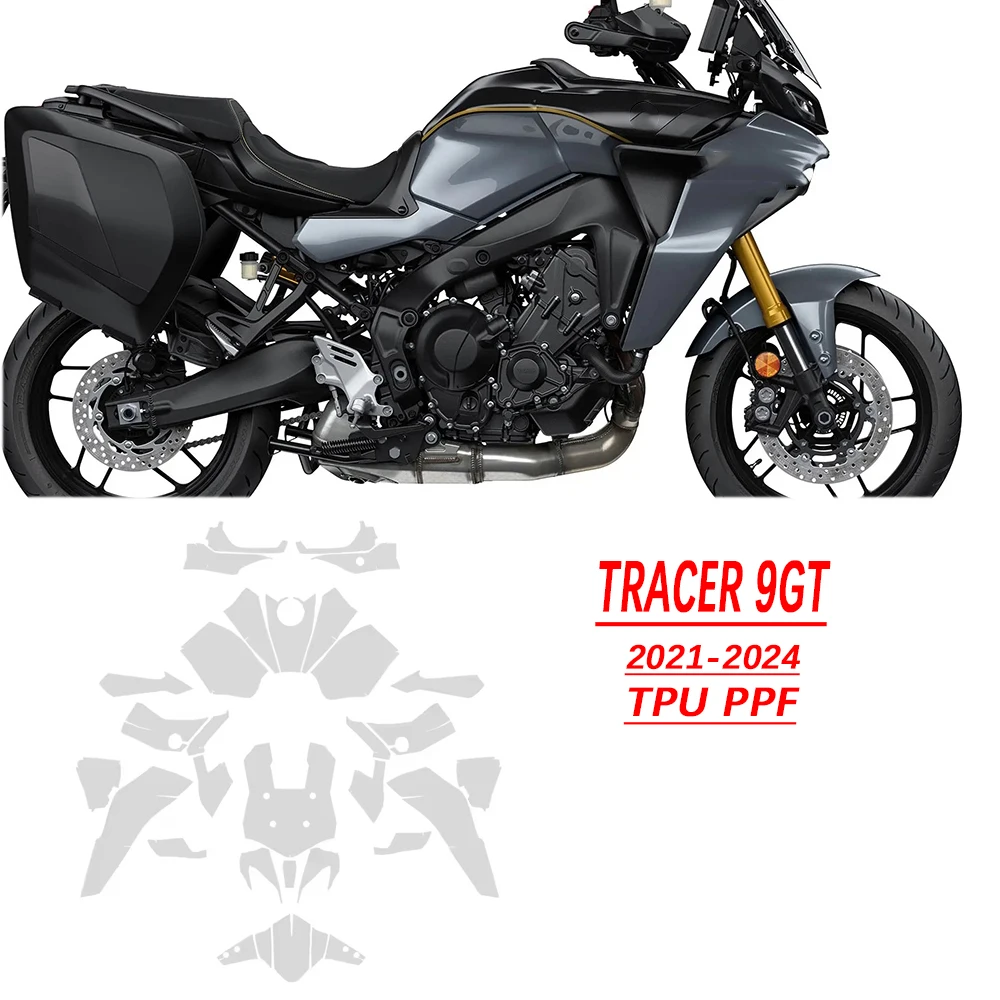 For YAMAHA TRACER 9 GT BodykiT Protection Fits TRACER 9GT 2024 TPU Film Self-Healing Anti-Yellowing Tear-Resistant PPF