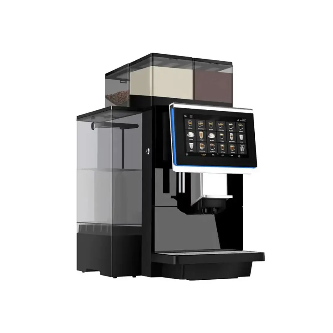 

Smart 19Bars Automatic Coffee Maker APP Bean Grinder 2L Hot Water System Touchscreen Commercial Milk Frother Home Coffee Machine