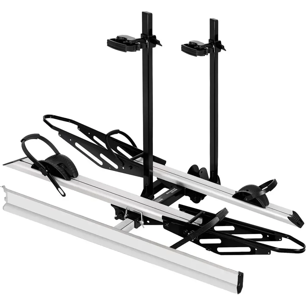 

2-Bike Hitch Mount Rack for Electric Bikes, Suitable for SUVs, Trucks, and RVs, Holds Bikes up to 5 Tire, 200lbs Capacity