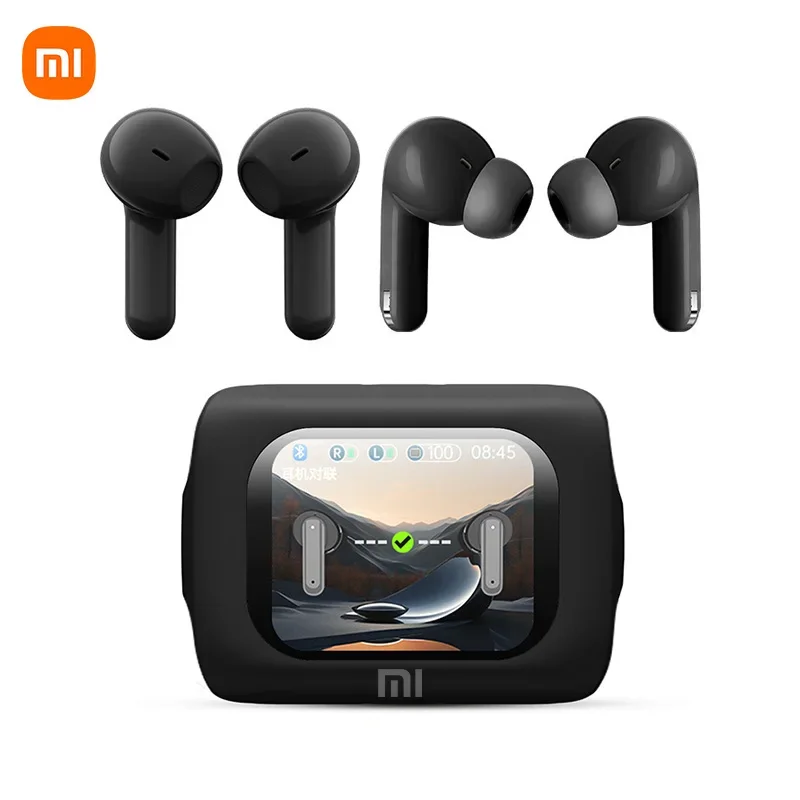 XIAOMI New H12 Pro Wireless Earphone Dual Earbuds Touch Screen Headset ANC+ENC Noise Cancelling In Ear Bluetooth5.4 Headphone