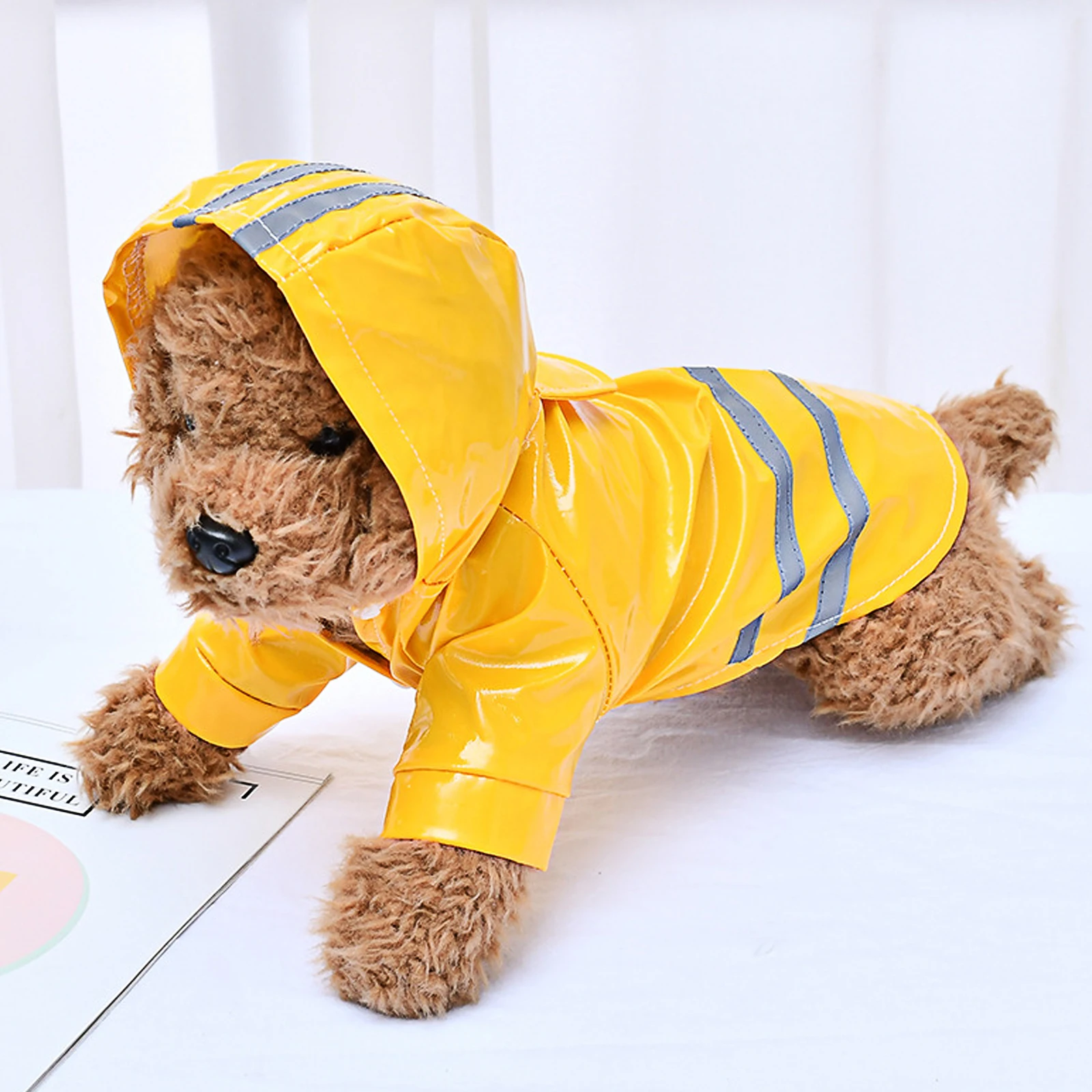

Pet Raincoat Jacket for Dog Full Coverage Spring and Summer Clothing Clothes Small Dogs Fashion Rainy Day